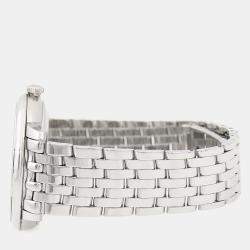 مملوكة مسبقًا ساعة يد رجالية أوميغا ديفيل بريستيج 424.10.40 أوتوماتيك بيضاء س�تانلس ستيل 40 مم