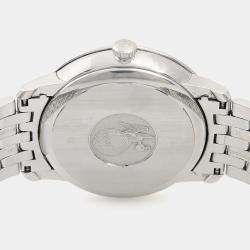 مملوكة مسبقًا ساعة يد رجالية أوميغا ديفيل بريستيج 424.10.40 أوتوماتيك بيضاء ستانلس ستيل 40 مم