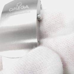 Pre Owned ساعة يد رجالية أوميغا سبيدماستر أوتوماتيكية سوداء ستانلس ستيل 40 مم