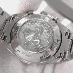 Pre Owned ساعة يد رجالية أوميغا سبيدماستر أوتوماتيكية سوداء ستانلس ستيل 40 مم