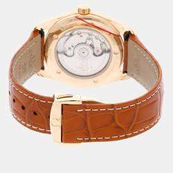 مملوكة مسبقًا Pre-Owned Omega Seamaster Aqua Terra 2603.30.37 Silver Automatic 18k Yellow Gold Men's Wristwatch 39 MM