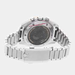 Pre Owned ساعة يد رجالية أوميغا سبيدماستر مونواتش أبولو 11 الذكرى الخمسين إصدار محدود 310.20.42.50.01.001 تعبئة يدوية رمادية ستانلس ستيل 42 ملم