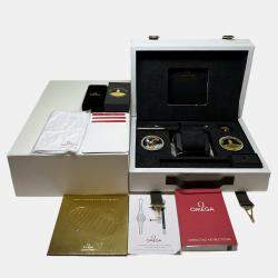 Pre Owned ساعة يد رجالية أوميغا سبيدماستر مونواتش أبولو 11 الذكرى الخمسين إصدار محدود 310.20.42.50.01.001 تعبئة يدوية رمادية ستانلس ستيل 42 ملم