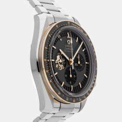 Pre Owned ساعة يد رجالية أوميغا سبيدماستر مونواتش أبولو 11 الذكرى الخمسين إصدار محدود 310.20.42.50.01.001 تعبئة يدوية رمادية ستانلس ستيل 42 ملم