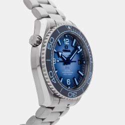 مملوكة مسبقًا ساعة يد رجالية أوميغا سيماستر كوكب المحيط 600M 215.30.40.20.03.002 زرقاء أوتوماتيكية ستانلس ستيل قطرها 39 مم مستعملة