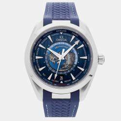 مملوكة مسبقًا Pre-Owned Omega Seamaster Aqua Terra 150M GMT Worldtimer 220.12.43.22.03.001