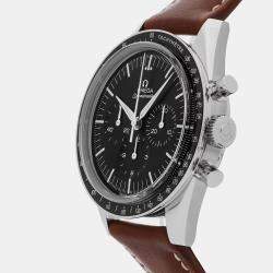 Pre Owned Pre-Owned Omega Speedmaster Anniversary Series Chronograph "First Omega In Space" 311.32.40.30.01.001 Black Manual Winding Stainless Steel Men's Wristwatch 39 MM