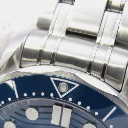 مملوكة مسبقًا ساعة يد رجالية أوميغا سيماستر 210.30.42.20.03.001 أوتوماتيك زرقاء ستانلس ستيل 42 مم