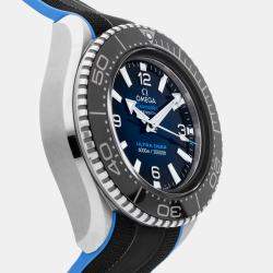 Pre Owned Omega Seamaster Planet Ocean 6000M Ultra Deep 215.32.46.21.03.001 Automatic Blue Dial Stainless Steel Men's Wristwatch 45mm