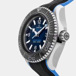 Pre Owned Omega Seamaster Planet Ocean 6000M Ultra Deep 215.32.46.21.03.001 Automatic Blue Dial Stainless Steel Men's Wristwatch 45mm