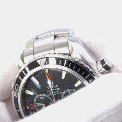 مملوكة مسبقًا Omega Seamaster Planet Ocean 2210.50 Automatic Black Stainless Steel Men's Wristwatch 45.5 mm