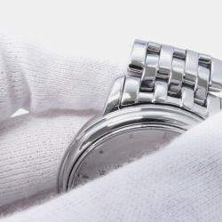 Pre Owned Omega De Ville 4540.31.00 Manual Winding Silver Stainless Steel Men's Wristwatch 36 mm