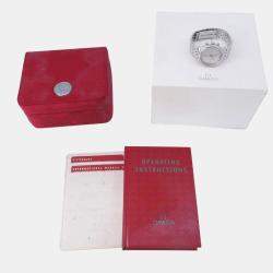 Pre Owned Omega De Ville 4540.31.00 Manual Winding Silver Stainless Steel Men's Wristwatch 36 mm