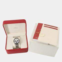 Pre Owned Omega Speedmaster 323.30.40.40.04.001 Automatic White Stainless Steel Men's Wristwatch 40 mm
