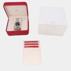 Pre Owned ساعة يد رجالية أوميغا سيماستر أكوا تيرا 2504.50 أوتوماتيكية سوداء ستانلس ستيل 36 مم