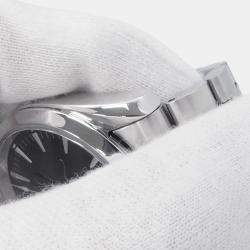 Pre Owned ساعة يد رجالية أوميغا سيماستر أكوا تيرا 2504.50 أوتوماتيكية سوداء ستانلس ستيل 36 مم