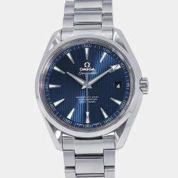 Pre Owned Omega Seamaster Aqua Terra 231.10.42.21.03.003 Automatic Blue Stainless Steel Men's Wristwatch 41.5 mm