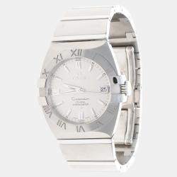 Pre Owned Omega Constellation Double Eagle 1501.30 Automatic Stainless Steel Men's Wristwatch 35 mm