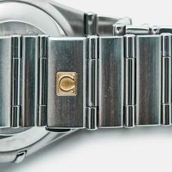 مملوكة مسبقًا Omega Constellation 1504.35.00 Silver Dial Stainless Steel Diamond Men's Wristwatch 35.50 mm