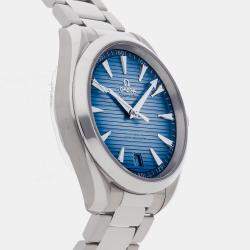 Pre Owned Pre-Owned Omega Seamaster Aqua Terra 150M 220.10.41.21.03.005 Blue Automatic Stainless Steel Men's Wristwatch 41 MM