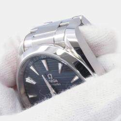 Pre Owned Omega Seamaster Aqua Terra 220.10.41.21.10.001 Green Stainless Steel Automatic Men's Wristwatch 41mm