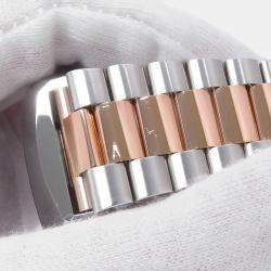 Pre Owned Omega Speedmaster Mark II 327.20.43.50.01.001 Black Automatic Steel 18K Rose Gold Men's Wristwatch 42 mm