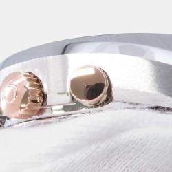 Pre Owned Omega Speedmaster Mark II 327.20.43.50.01.001 Black Automatic Steel 18K Rose Gold Men's Wristwatch 42 mm