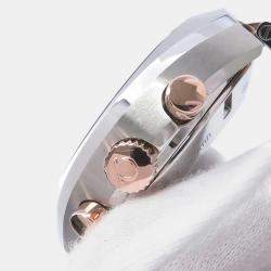 Pre Owned Omega Speedmaster Mark II 327.20.43.50.01.001 Black Automatic Steel 18K Rose Gold Men's Wristwatch 42 mm