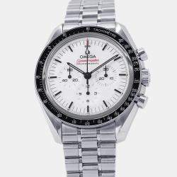 مملوكة مسبقًا Omega Speedmaster Professional Moonwatch 310.30.42.50.04.001 White Stainless Steel Manual Winding Men's Wristwatch 42 mm