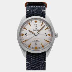 مملوكة مسبقًا ساعة يد رجالية أوميغا سيماستر أكوا تيرا 220.12.40.20.06.001 فضية أوتوماتيك ستانلس ستيل 41 مم مستعملة