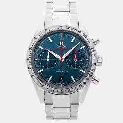 Pre Owned Omega Speedmaster '57 331.10.42.51.03.001 Blue Stainless Steel Automatic Men Wristwatch 41.5 mm