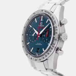 Pre Owned Omega Speedmaster '57 331.10.42.51.03.001 Blue Stainless Steel Automatic Men Wristwatch 41.5 mm