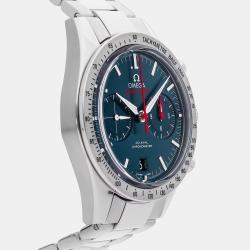 Pre Owned Omega Speedmaster '57 331.10.42.51.03.001 Blue Stainless Steel Automatic Men Wristwatch 41.5 mm