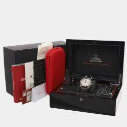 Pre Owned Omega Speedmaster Professional MoonWristwatch 311.93.44.51.99.001 White Ceramic Automatic Men's Wristwatches 44.25mm