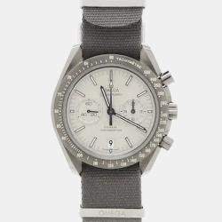 مملوكة مسبقًا Omega Speedmaster Professional Moonwatch 311.93.44.51.99.001 White Ceramic Automatic Men's Watches 44.25mm