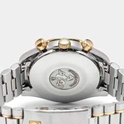 Pre Owned Omega Vintage Speedmaster DA175.0033 Black Dial 18k Yellow Gold Stainless Steel Men's Wristwatch 39 mm