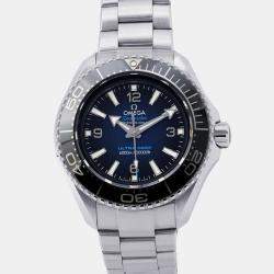 Pre Owned Omega Seamaster Planet Ocean 215.30.46.21.03.001 Blue Stainless Steel Automatic Men's Wristwatch 45.5mm