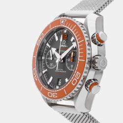 Pre Owned Omega Seamaster Planet Ocean 215.30.46.51.99.001 Grey Stainless Steel Automatic Men's Wristwatch 45mm