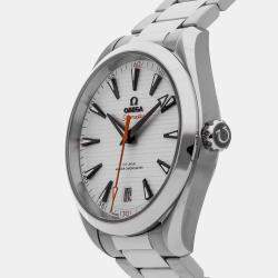 Pre Owned Omega Seamaster Aqua Terra 220.10.41.21.02.001 Silver Stainless Steel Automatic Men's Wristwatch 41mm