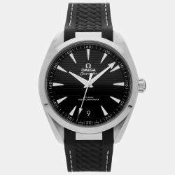 Pre Owned Omega Seamaster Aqua Terra 220.12.41.21.01.001 Black Stainless Steel Automatic Men's Wristwatch 41mm