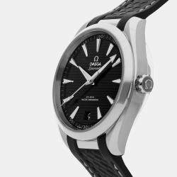 Pre Owned Omega Seamaster Aqua Terra 220.12.41.21.01.001 Black Stainless Steel Automatic Men's Wristwatch 41mm