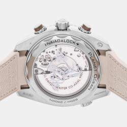 Pre Owned Omega Seamaster Planet Ocean 215.32.46.51.09.001 Beige Stainless Steel Automatic Men's Wristwatch 45mm