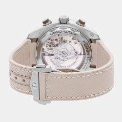 Pre Owned Omega Seamaster Planet Ocean 215.32.46.51.09.001 Beige Stainless Steel Automatic Men's Wristwatch 45mm