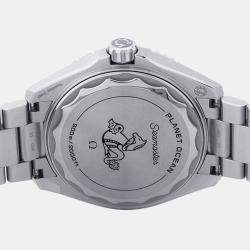 Pre Owned Omega Seamaster Planet Ocean 215.30.44.21.01.001 Black Dial Stainless Steel Automatic Men's Wristwatch 42mm