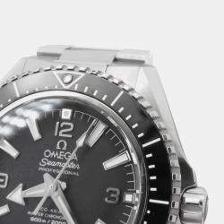 Pre Owned Omega Seamaster Planet Ocean 215.30.44.21.01.001 Black Dial Stainless Steel Automatic Men's Wristwatch 42mm