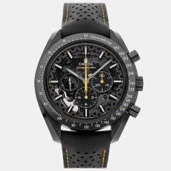Pre Owned Omega Apollo 8 Speedmaster Dark Side Of The Moon 310.92.44.50.01.001 Black Ceramic Manual Winding Men's Watches 44mm