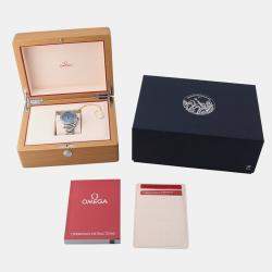 Pre Owned Omega Seamaster Planet Ocean 215.30.40.20.03.002 Blue Stainless Steel Automatic Men's Watches 39.5mm