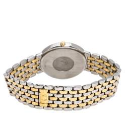 Pre Owned Omega Silver Two-Tone Stainless Steel De Ville 396.2432 Men's Wristwatch 32 mm