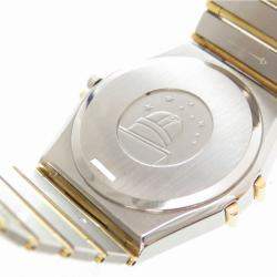 Pre Owned Omega Gold 18K Yellow Gold Stainless Steel Constellation Men's Wristwatch 32MM