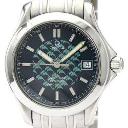 Omega Blue Stainless Steel Seamaster 120M Jacques Mayol Ltd Edition 2508.80 Men's Wristwatch 36 MM